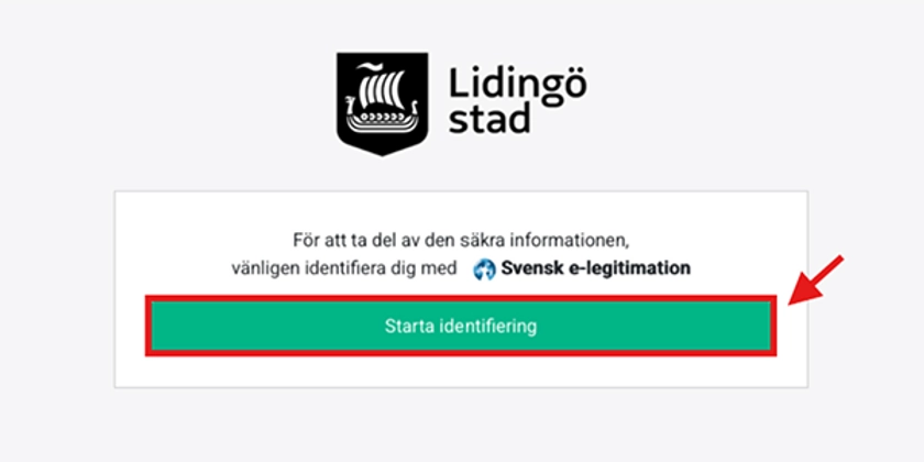 Instruktion Starta identifiering i Säkra meddelanden