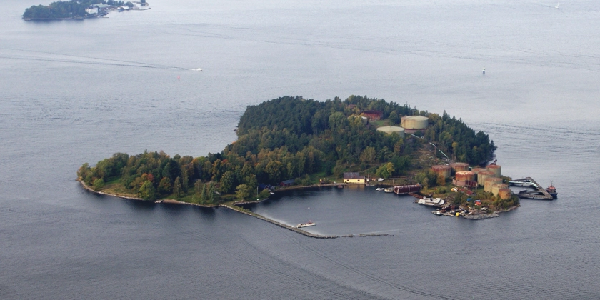 Flygbild över Stora Höggarn