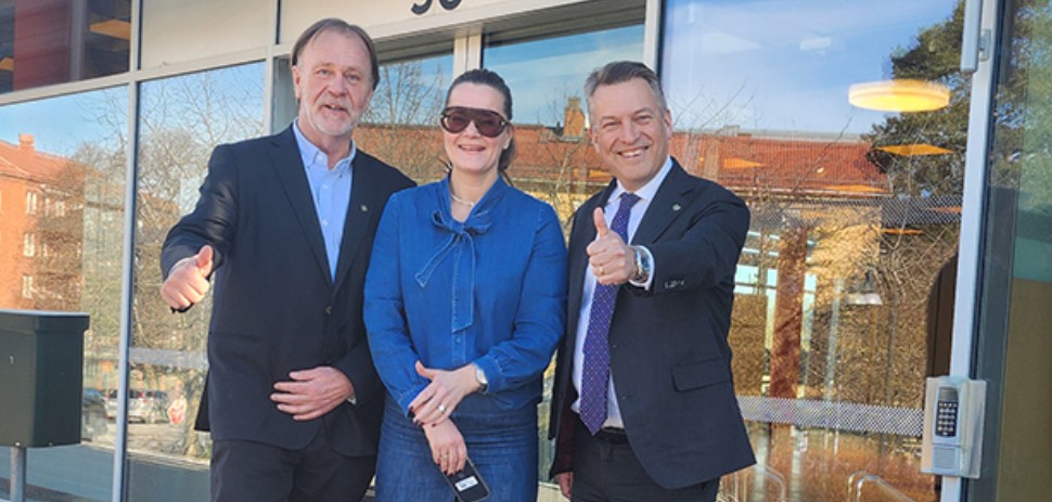Anders Paulsen, Lidingöpartiet, Malin Rosenqvist, Näringslivschef och Daniel Källenfors, Moderaterna.