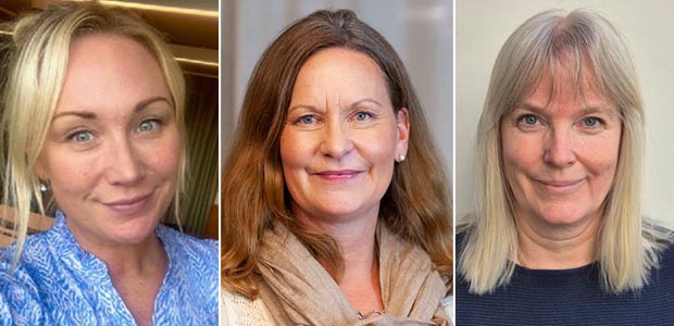 Malin Stockhaus Keilor, Ulrika Strandberg och Susanne Nord.