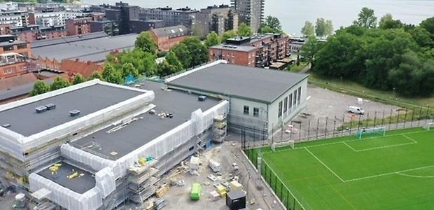 Karta över byggområde.