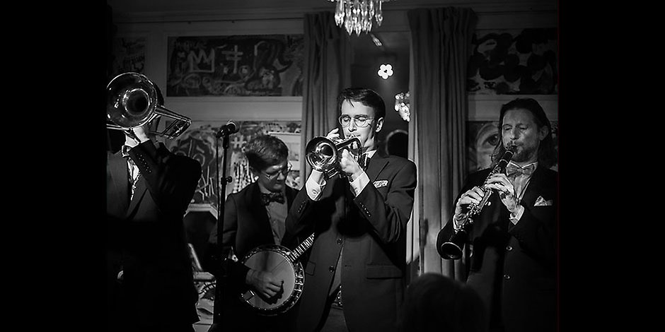 Leon Falk Satchmo Tribute. Fotograf okänd.