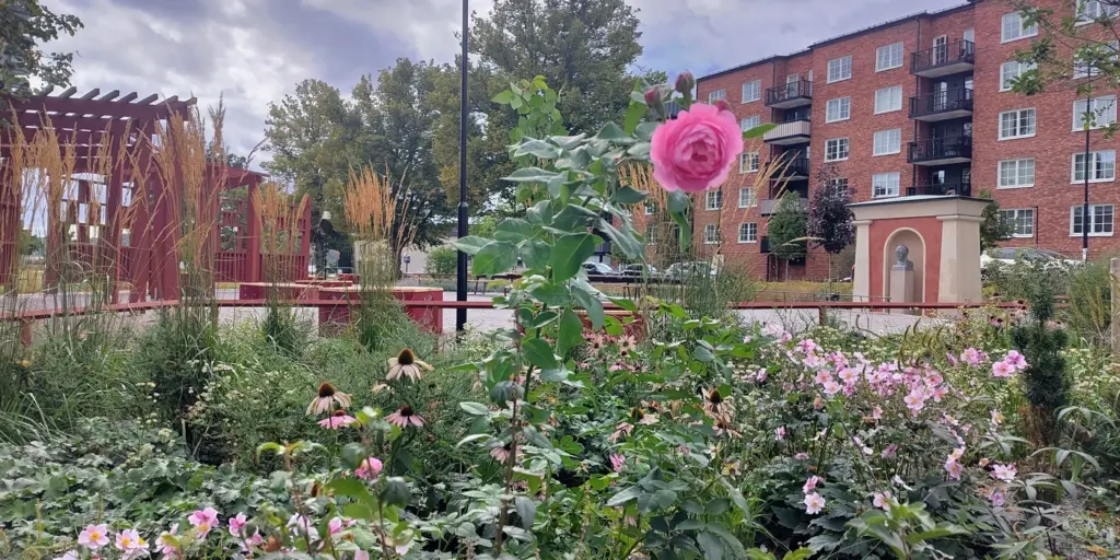 Vy över Dalénparken.