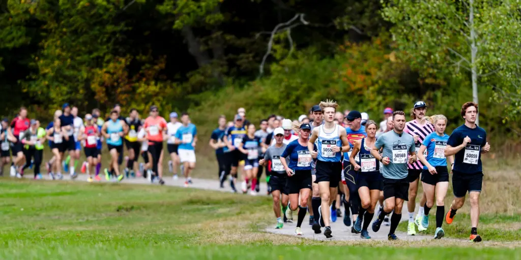 Löpare springer Lidingöloppet