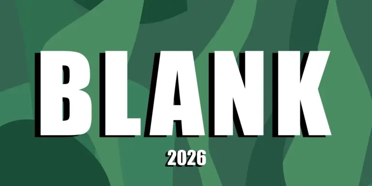 Orden ”blank” i vitt på en grön kamouflagebakgrund.